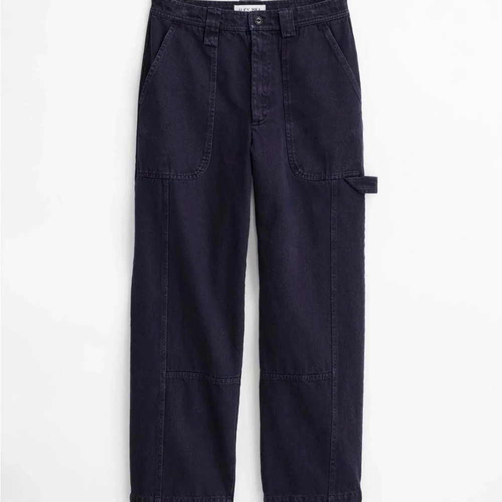 Alex Mill Phoebe Barrel Carpenter Pants - navy - Picture 12 of 12